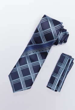 JPJ Tie + Handkerchief SKY BLUE (707)
