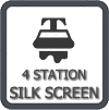 4 colors 1 station silk screen press