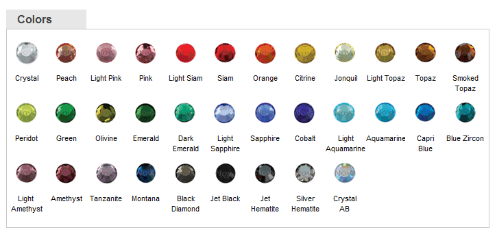 premium korean rhinestones hotfix colors