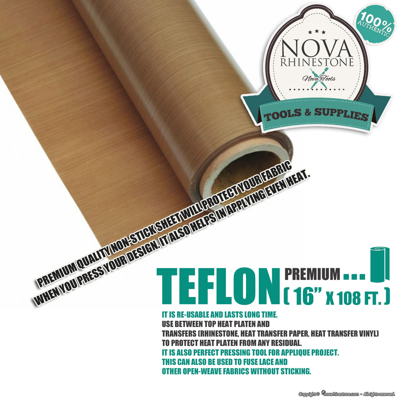 Teflon roll for heat press 
