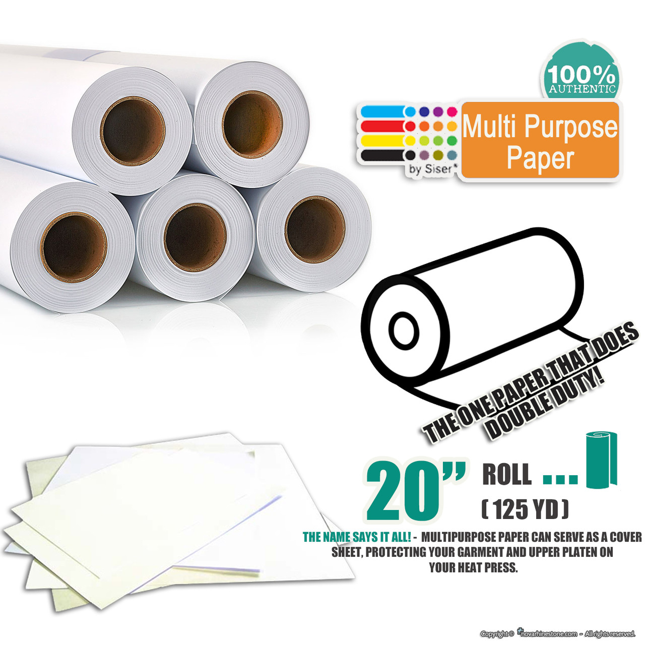 18/" x 20/" Siser Multi Purpose Paper Sheets
