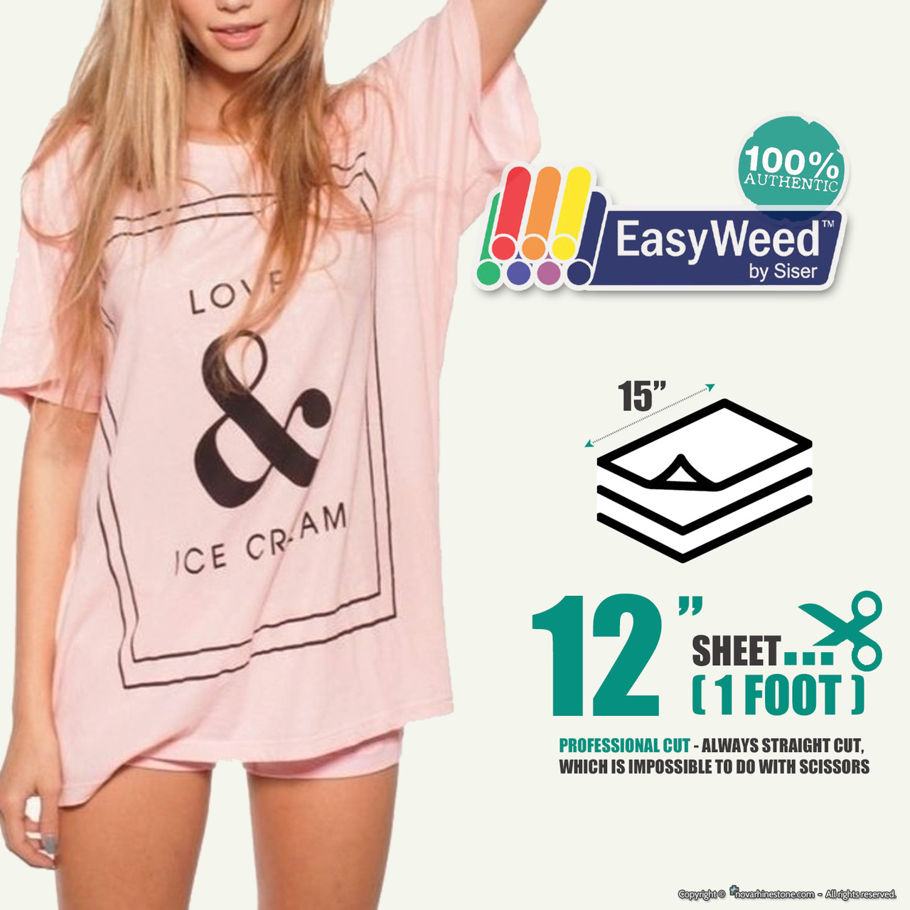 15 Siser EasyWeed Extra Heat Transfer Vinyl