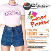 Textile Print - Laser Printer / White or Light Colored Garments - Trim Free