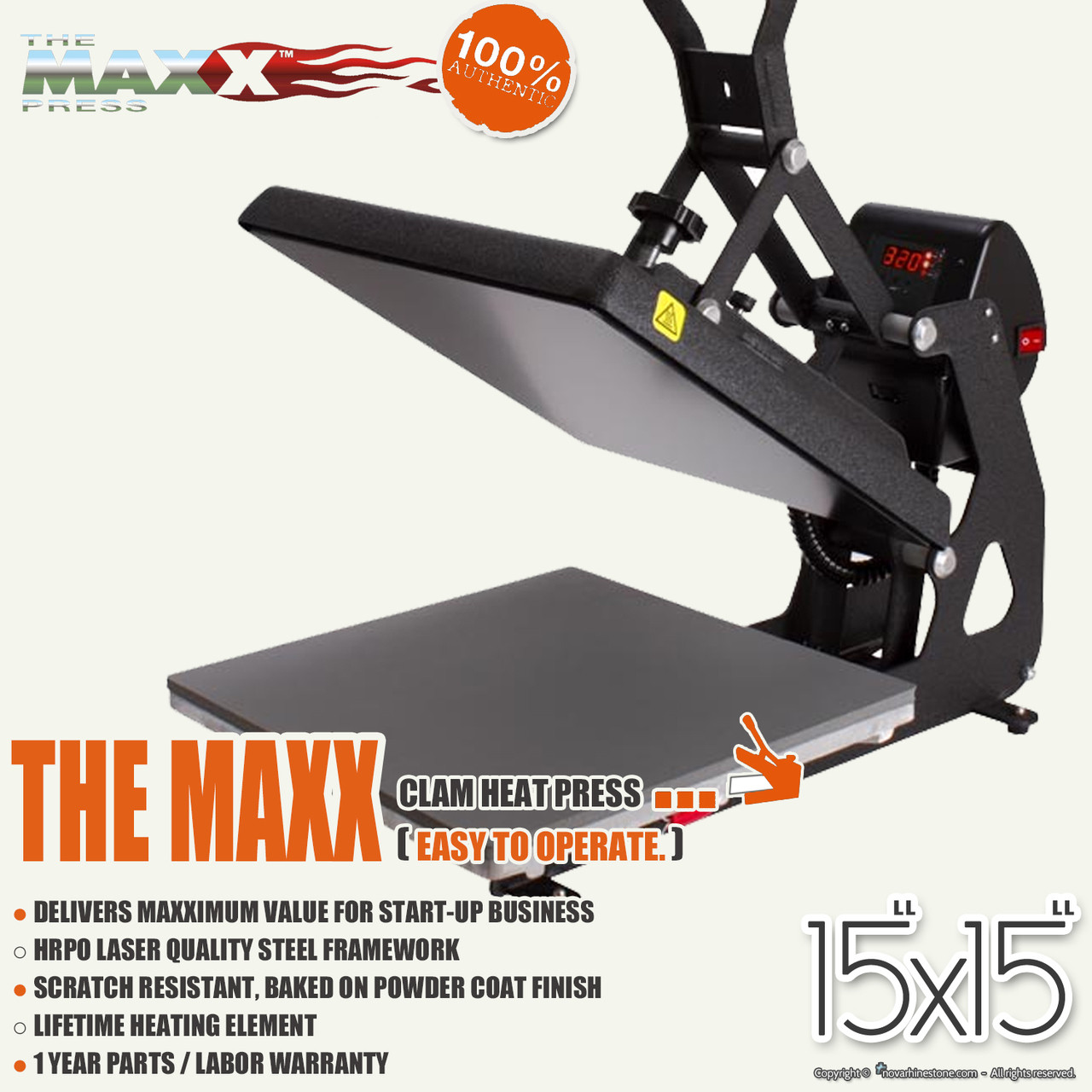 Hotronix Maxx 15x15 Clam Heat Press