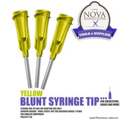 Yellow Blunt Syringe Tip - Pack of 3ea