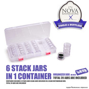 6 Stack Jars in 1 Container