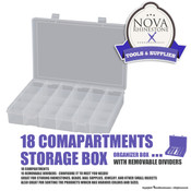 18 Compartments Storage Box with Removable Dividers