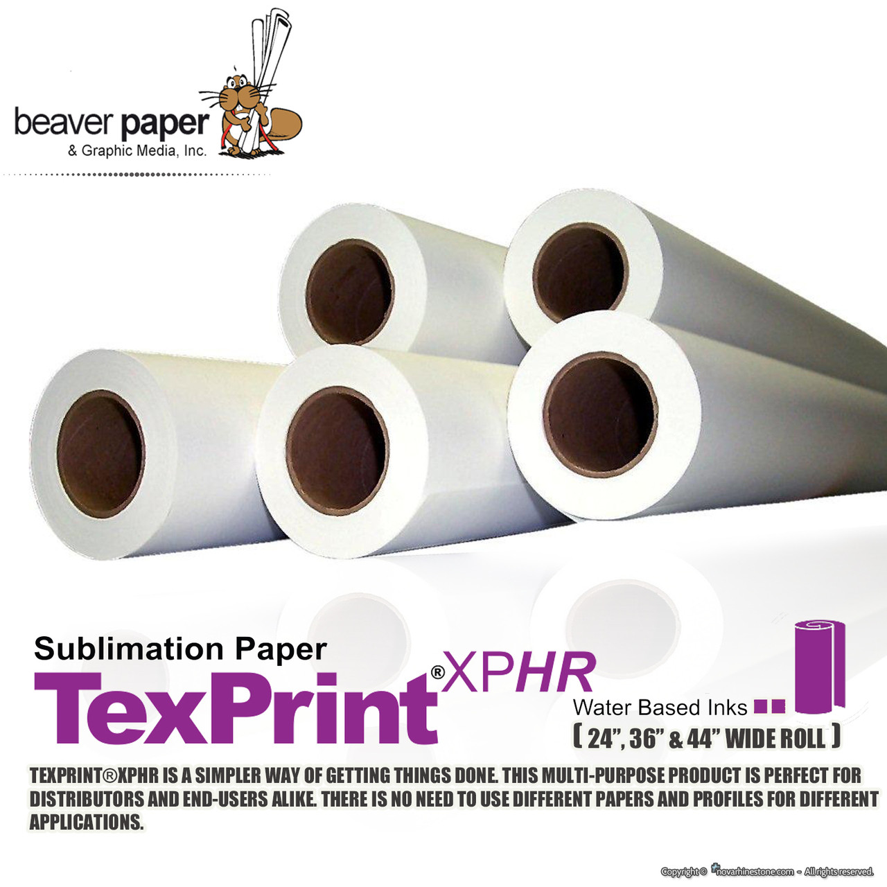 TexPrint DT Light - XPHR Sublimation Paper Rolls