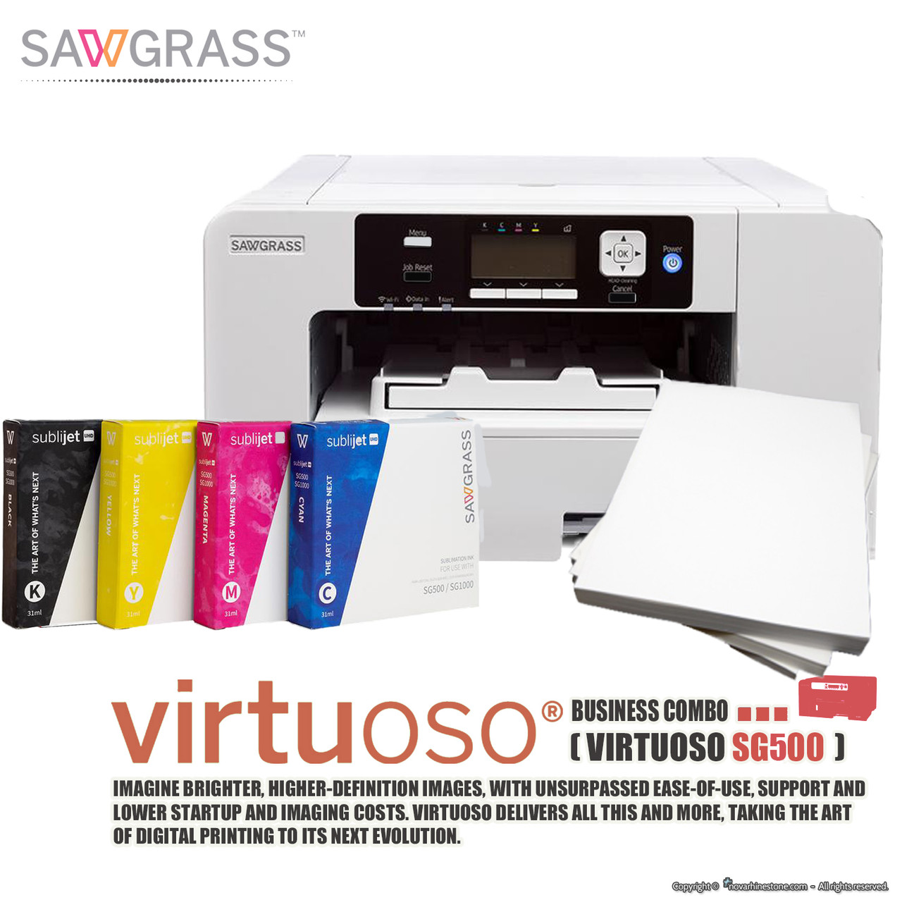 sawgrass virtuoso sg500 complete sublimation printer kit standard