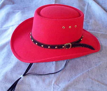 Hat, gambler-style red