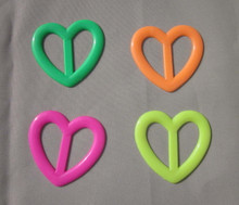 Tee shirt clip heart neon colors