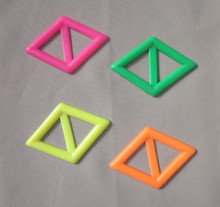 Tee shirt clip diamond shape neon colors