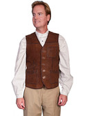 Scully Mens Lamb Suede Vest - Brown ***NEW***
