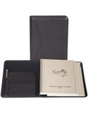 LEATHER DESK SIZE PLANNER.  INSIDE FRONT POCKETS WITH PEN LOOP.  6.75 INCH X 8.75 INCH WEEKLY PLANNER.  6.75 INCH X 8.75 INCH TEL/ADDRESS BOOK.  SCULLY PEN.  IMPORT.