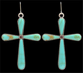  Angel Ranch Turquoise Cross Earrings