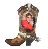 Cowboy Boot Oval 4 x 6 Picture Frame