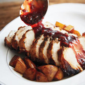 Pork Loin with Ginger Pomegranate Sauce