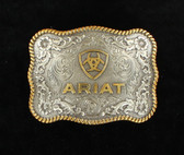 Rectangle Two Tone Ariat Buckle by M&F