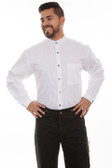 Full Front Button Stylish Stripe White Shirt