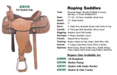 Roping Saddle By Circle G Made In The USA