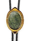 Russian Serpentine Beaded Bolo Tie (gold or Silver Finish)