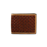 3D BIFOLD WALLET CROSS TAN