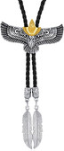 Gold and Black Flying  Eagle with Bolo Tie