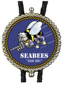 Seabees Logo Bolo Tie