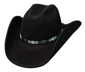 Secret Message felt cowboy hat by Bullhide® Hats.  Black.  Available in sizes S, M, L, XL.
