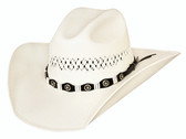 Small Town USA 100X straw cowboy hat from the Justin Moore Signature Collection by Bullhide® Hats.  Brim: 4 1/8"  Available in sizes 6 3/4 - 7 5/8.