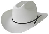 STRAW 100X Cowboy Hat WITH BLACK BYPLAY AND 3" BRIM.
