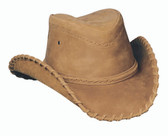 Sydney leather cowboy hat by Bullhide® Hats.  Tobacco. Available in sizes S, M, L, XL