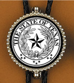Texas State Seal Bolo Tie