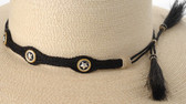 Texas Star Horse Hair Hatband - Black or Brown
