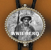 WWII THE REAL HEROS BOLO TIE