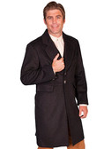 Wool Blend Frock Coat has two front flap pockets 9 Colors