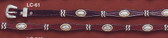 All Leather Hat Band W/ Conchos 42135