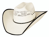 Beer Time 20X straw cowboy hat from the Justin Moore Signature Collection by Bullhide® Hats.  Brim: 4 1/8"  Available in sizes 6 3/4 - 7 5/8.