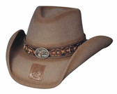 Billy The Kid Wool/Felt Hat  Brown Cowboy Hat