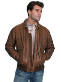 BOMBER LEATHER JACKET BY SCULLY