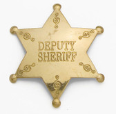 BRASS DEPUTY SHERIFF BADGE
