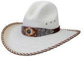 BRONCO 10 LARGE CONCHO DESIGN Cowboy Hat