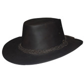 Buffalo Skin Leather Cowboy Hat