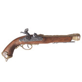 19th Century Italian Flintlock Pistol - Brass
