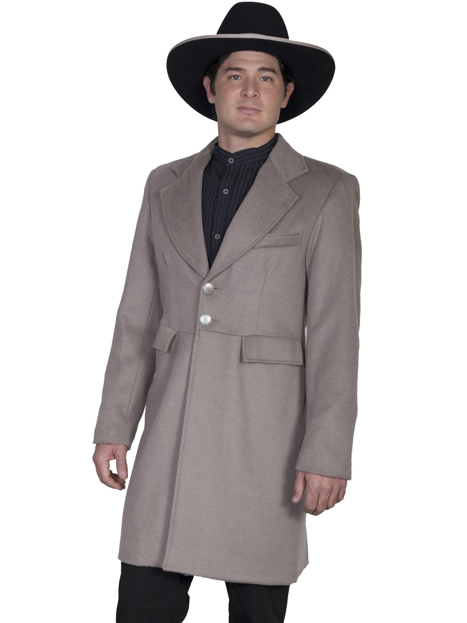 Dove Mens Frock Coat Jacket By Scully Leather