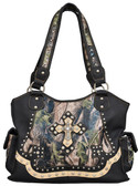 Angel Ranch Black & Camo Purse