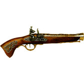 FD1231L Austrian Flintlock Blunderbuss Pistol - Brass