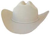 FINE SAND WOOL FELT Cowboy Hat 6X WITH A SILVER BUCKLE WITH STONE INCRUSTED.
