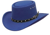 Gambler Cowboy Hat Faux Wool Felt