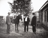Horse and Three Men Old West Photograph 8x10